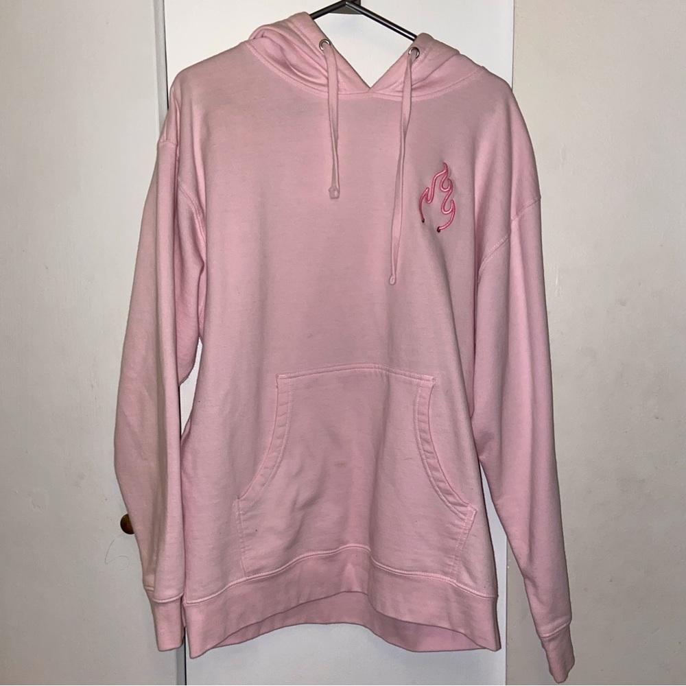 Sapnap Pink Flame Hoodie